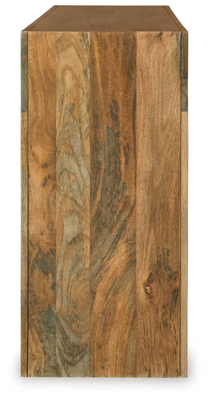 Luzmanacy - Console Sofa Table - Natural Brown by Unique Piece Furniture
