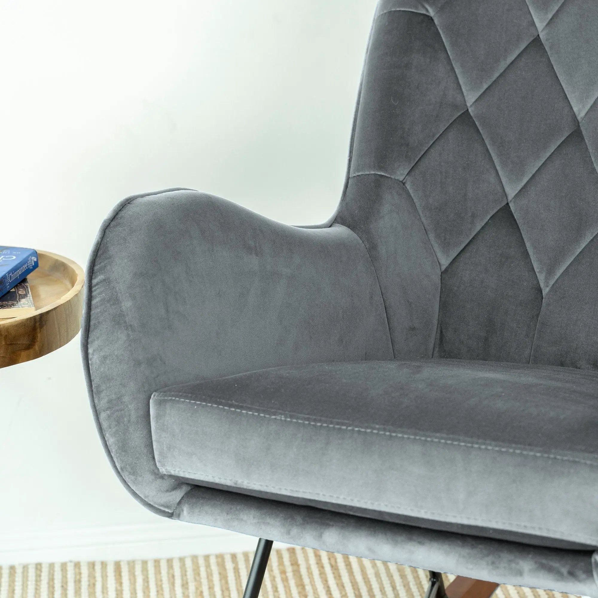 Hannah - Rocking Chair - Gray by HouseOfZazla