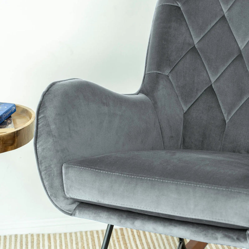 Hannah - Rocking Chair - Gray by Unique Piece Furniture