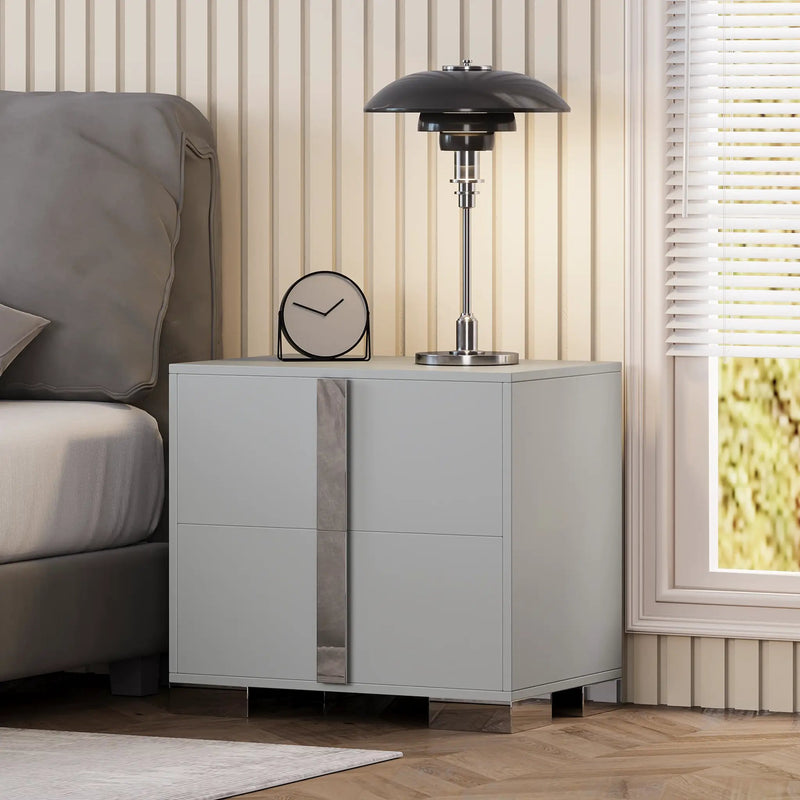 Modern End Table with Drawers by HouseOfZazla