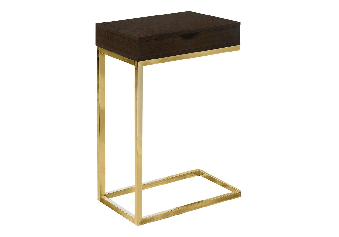 Accent Table, C-Shaped Contemporary & Modern Elegant Design by HouseOfZazla