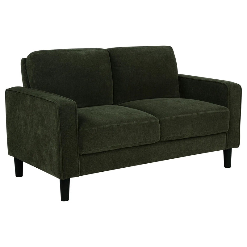 Ruth 2-piece Fabric Upholstered Track Arm Sofa Matcha Green by Unique Piece Furniture