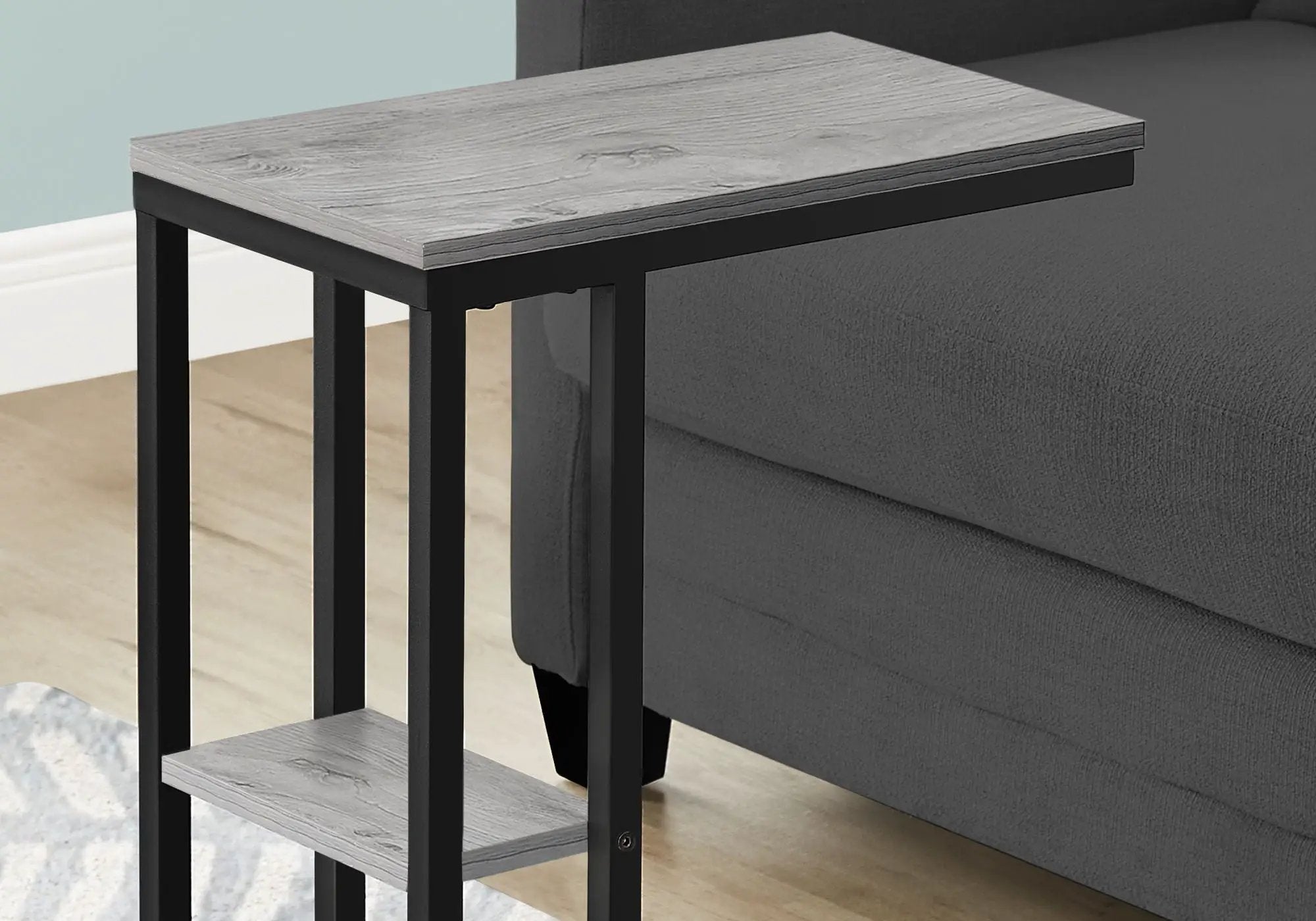 Accent Table, C - Shaped, Marble Look Contemporary & Modern Convenient Design by Unique Piece Furniture