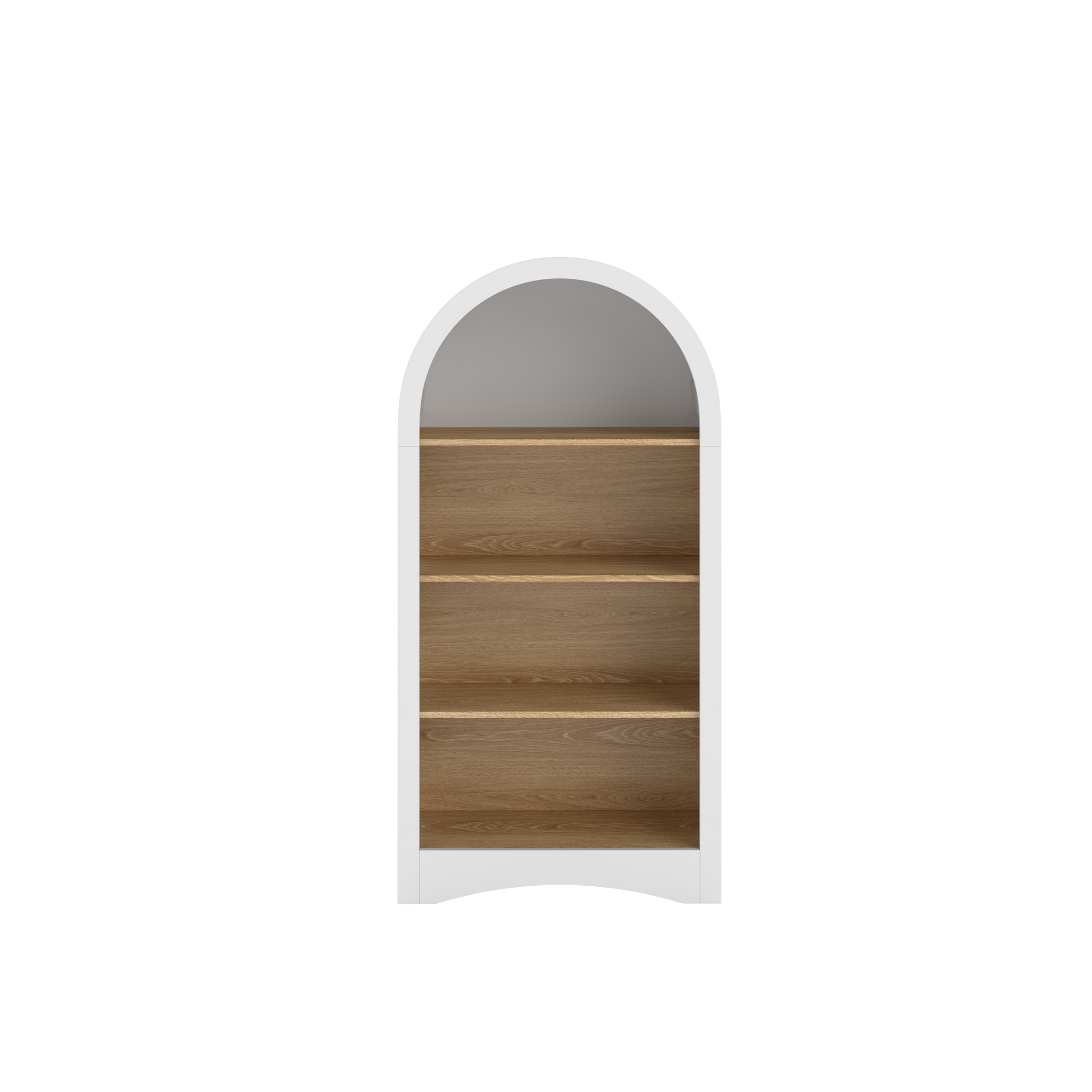 47" Freestanding Display Rack with Woodgrain Shelves by HouseOfZazla