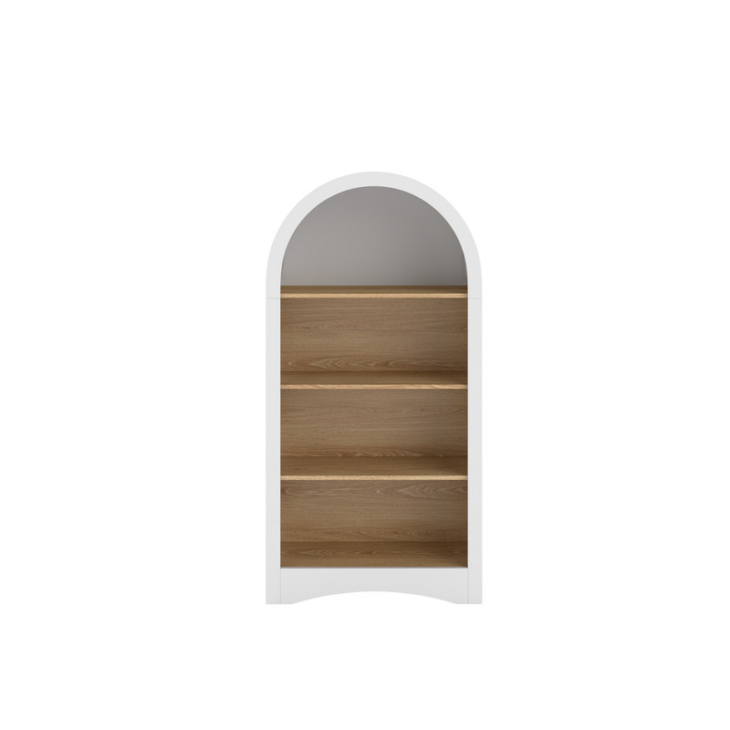 47" Freestanding Display Rack with Woodgrain Shelves by HouseOfZazla