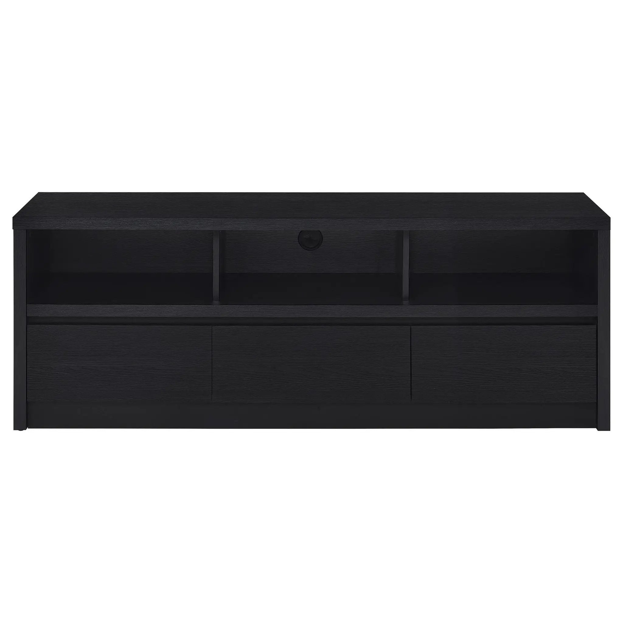 Rutland 59-inch 3-drawer TV Stand Media Console Black by Unique Piece Furniture