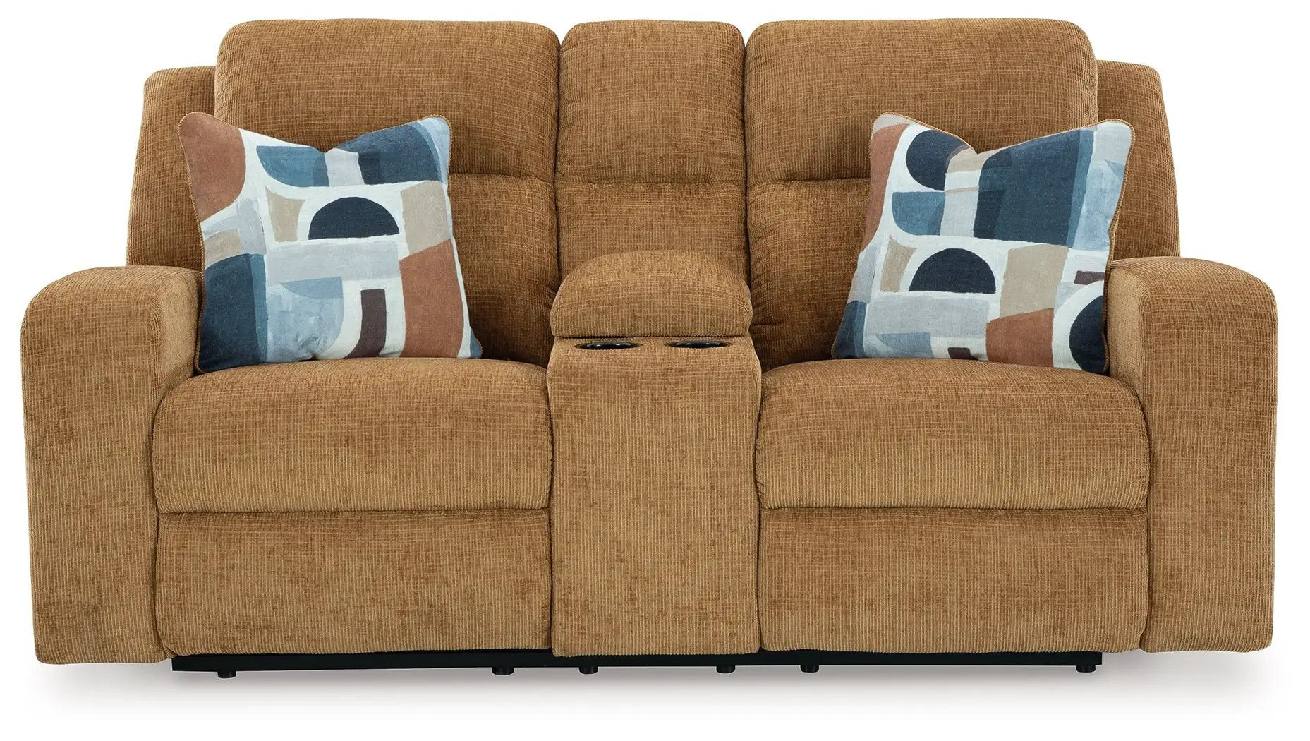 Kanlow - Dbl Reclining Loveseat With Console by Unique Piece Furniture