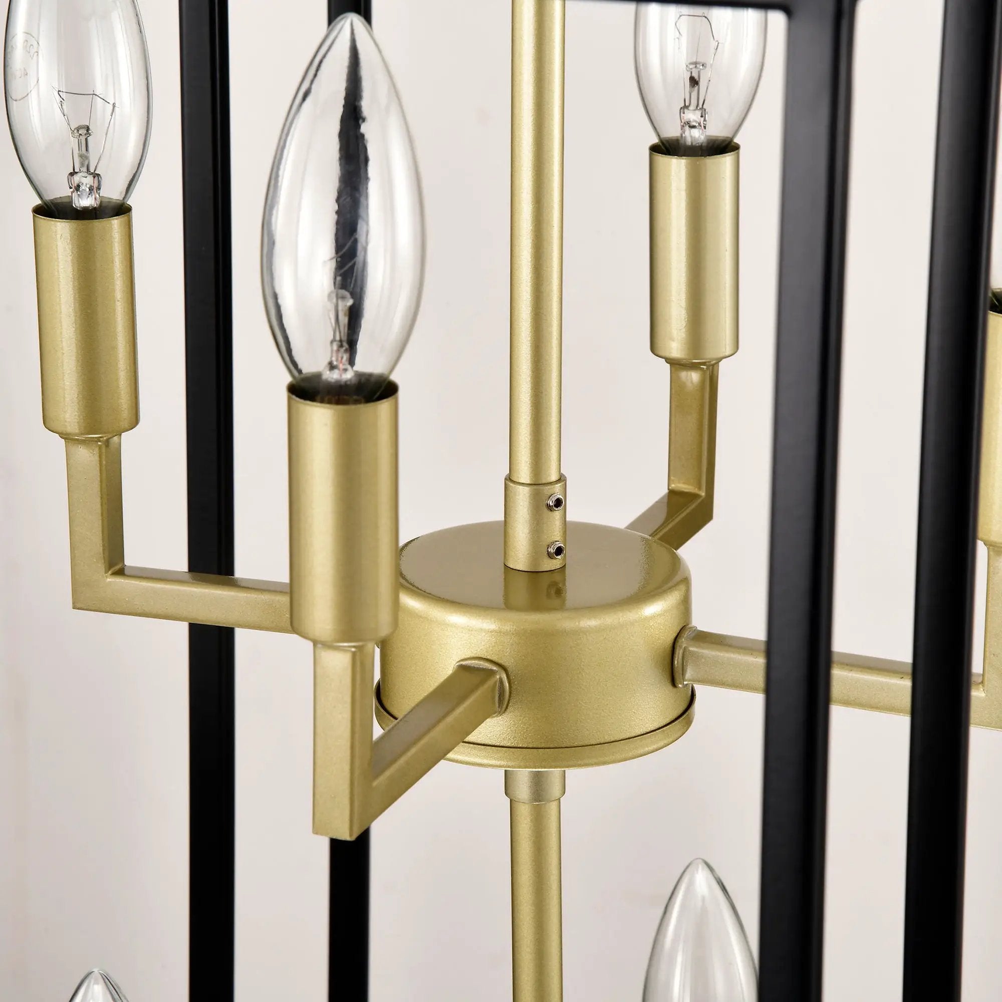 8 Light Lantern Chandelier Lighting, Entryway Chandeliers For High Ceilings, Chandeliers For Dining Room, Foyer, Entry, Staircase, Hallway, Height Adjustable (E12 Bulbs Not Included) by HouseOfZazla