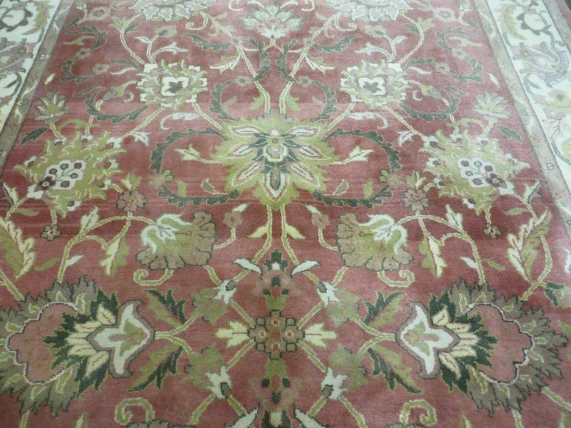 6' X 9' Vintage Handmade Indian Floral Oriental Wool Rug Veg Dyes Nice by Jewel Rugs