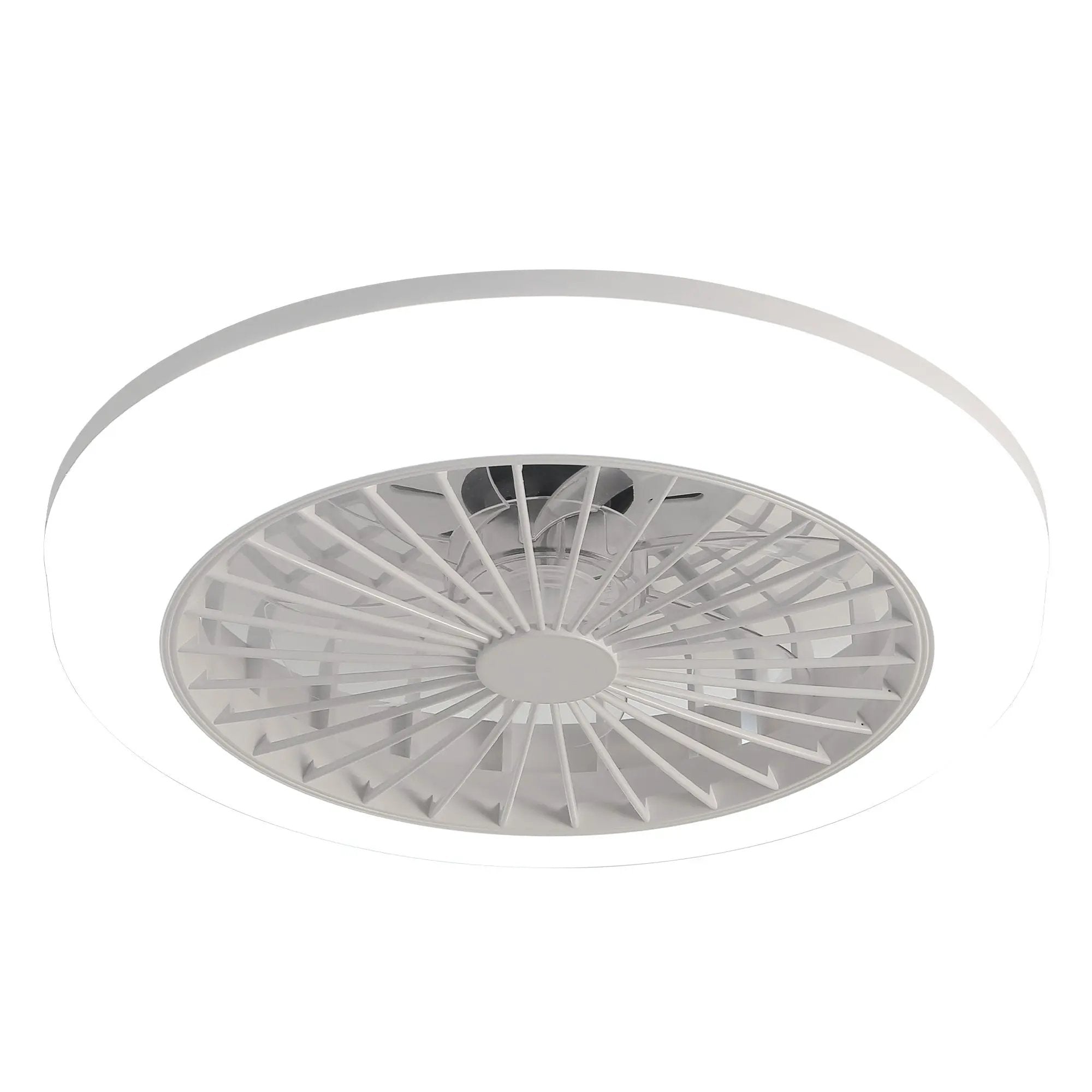 Bladeless Ceiling Fan With Light And Remote Control - White by Unique Piece Furniture