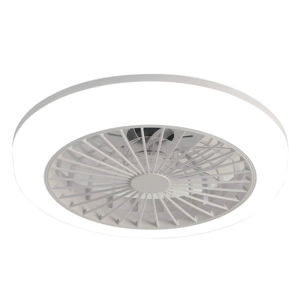 Bladeless Ceiling Fan With Light And Remote Control - White