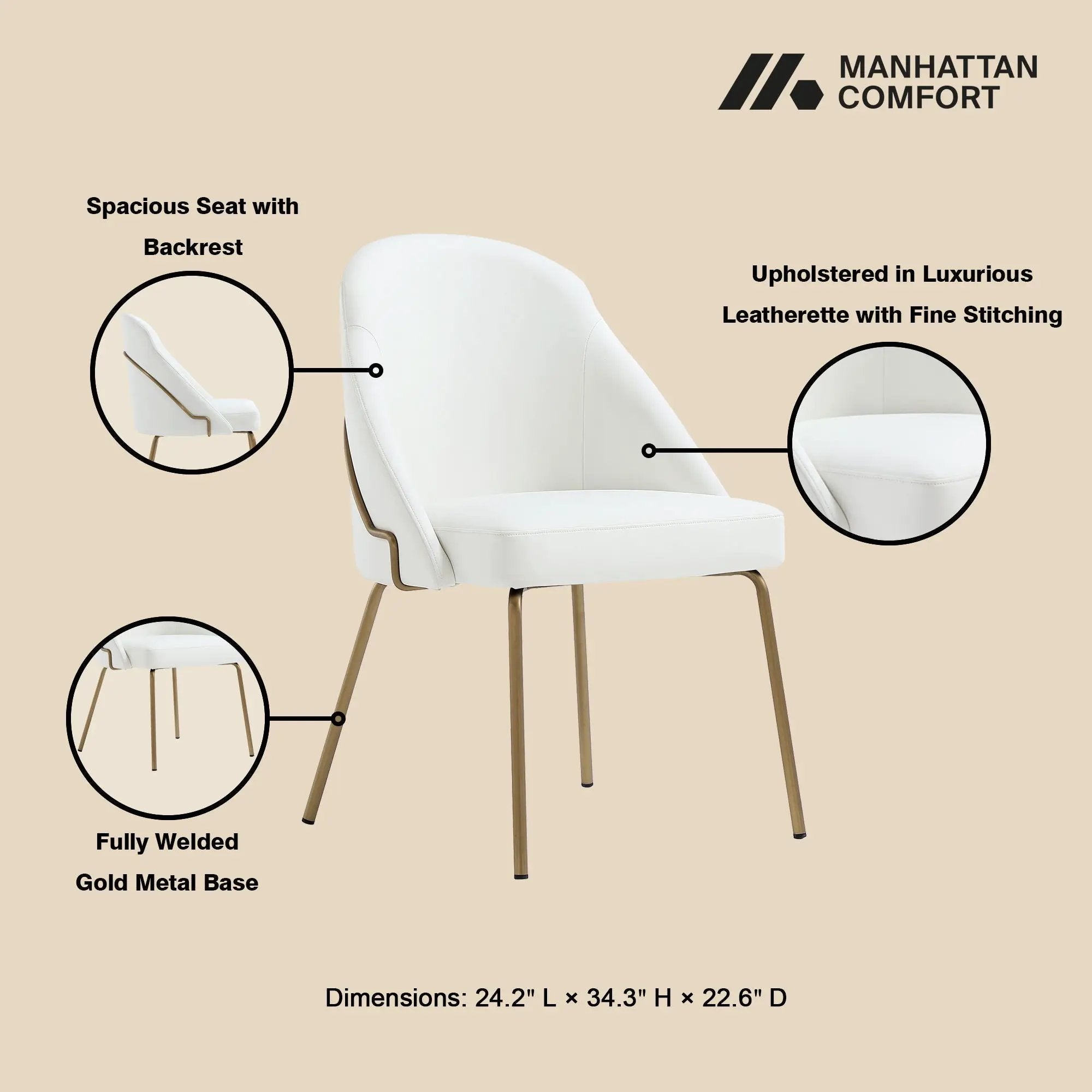 Gracie - Upholstered Dining Chair by HouseOfZazla