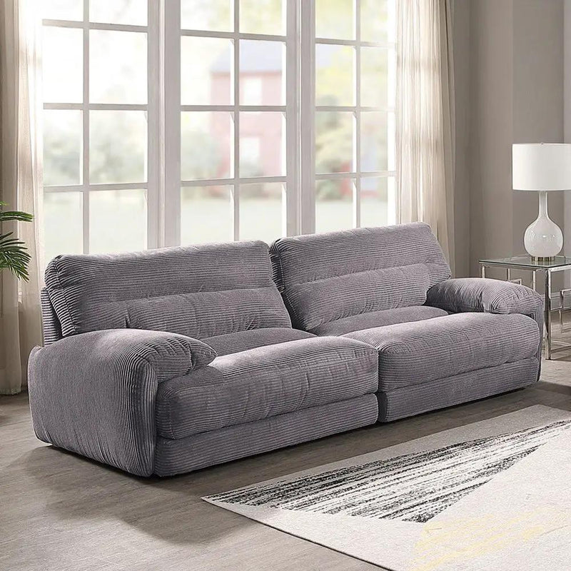 Cadenza - Loveseat - Gray Corduroy by Unique Piece Furniture