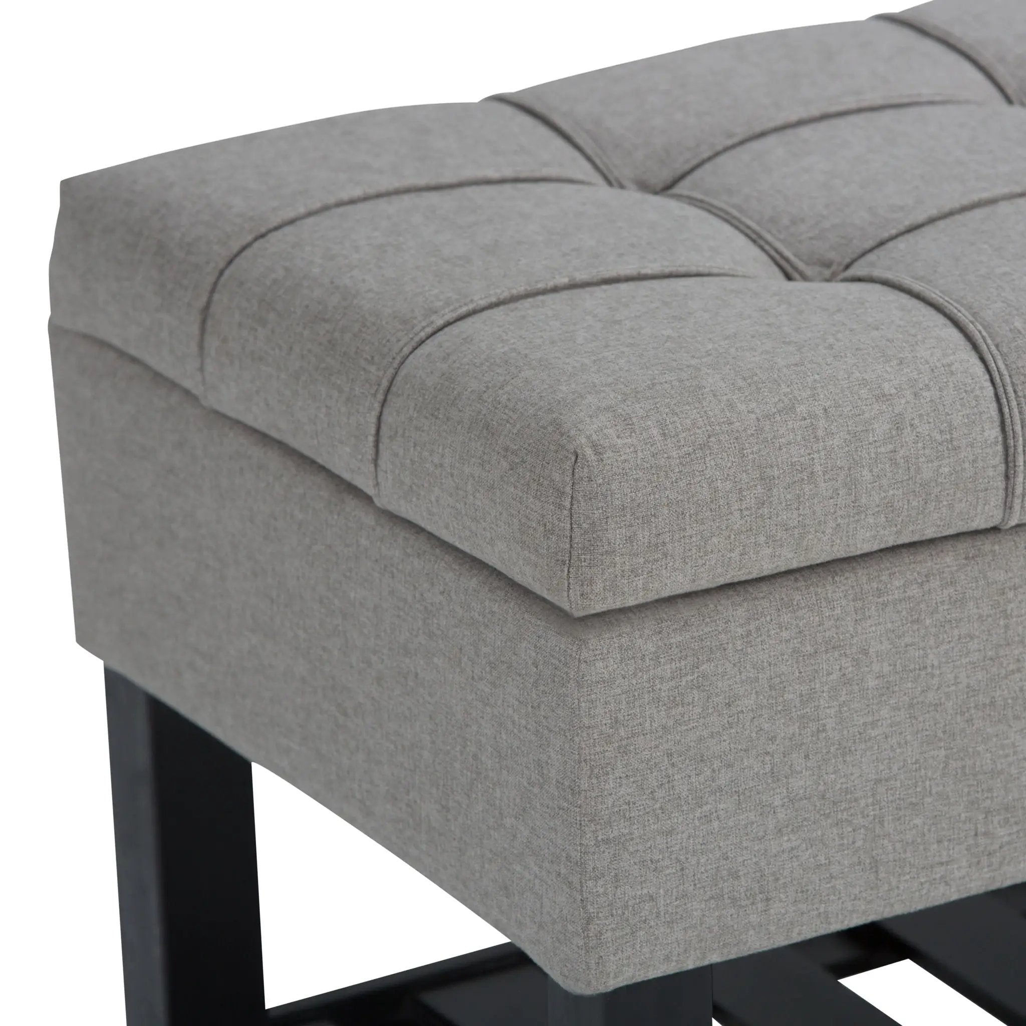 Saxon - Upholstered Transitional Storage Ottoman Bench by Unique Piece Furniture