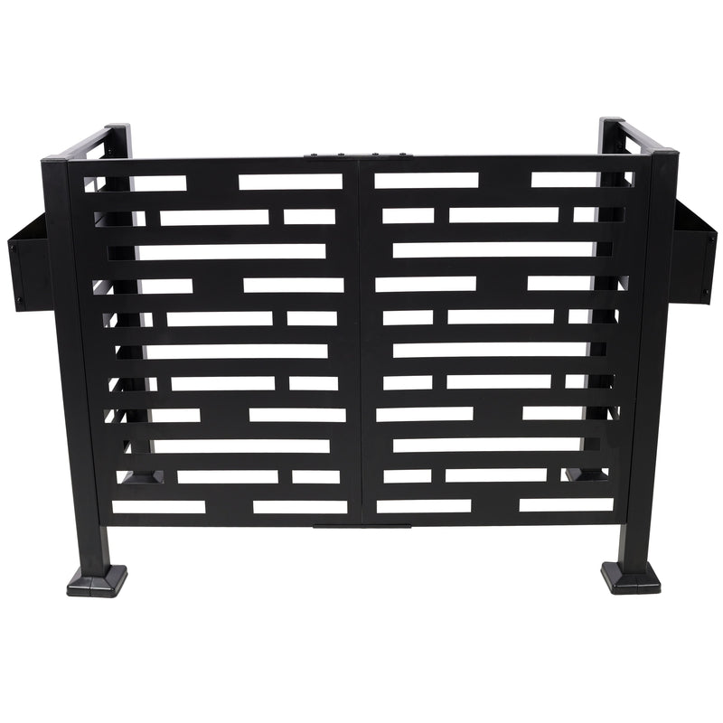 4x2 Ft Metal Air Conditioner Fence with Planter Boxes by HouseOfZazla