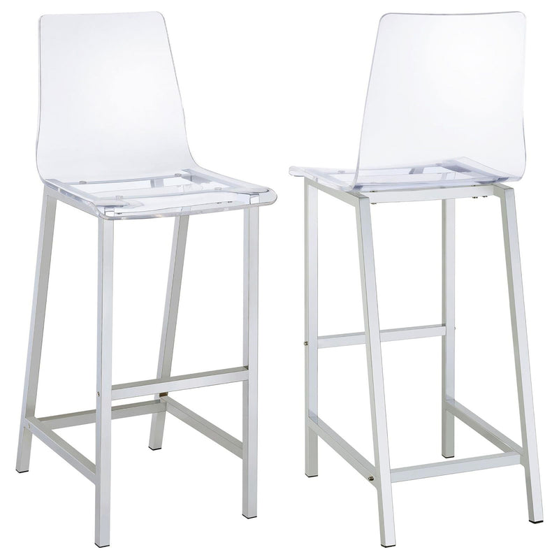 Bar Stools (Set of 2) - Clear by HouseOfZazla