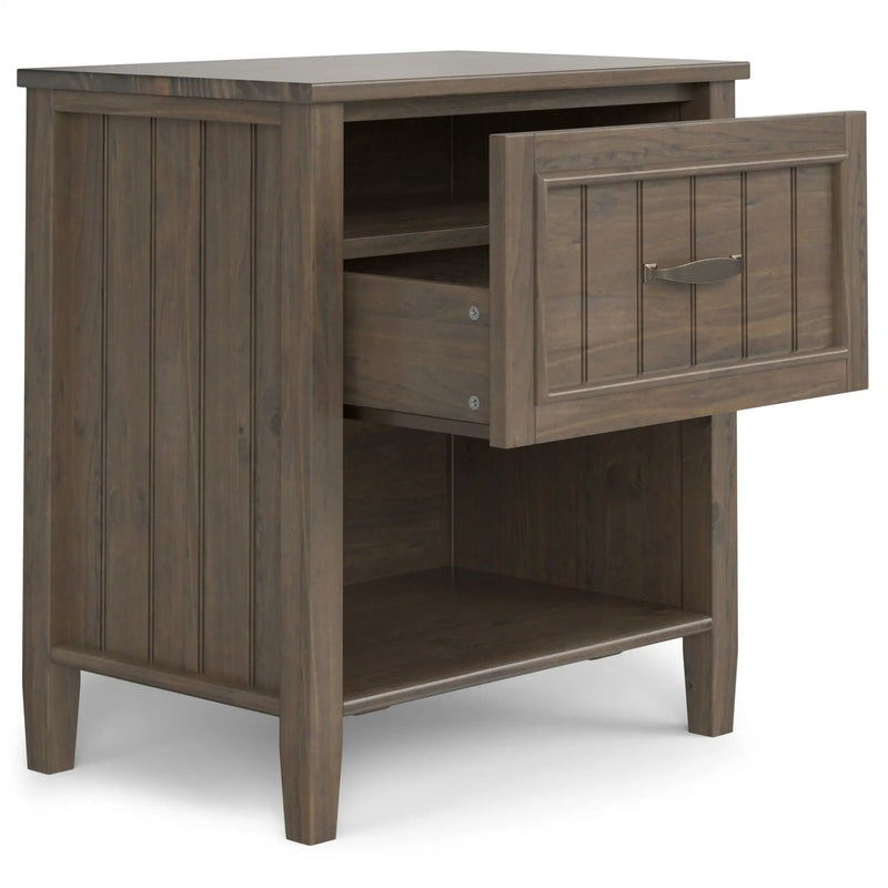 Lev - Bedside Table - Smoky Brown by HouseOfZazla