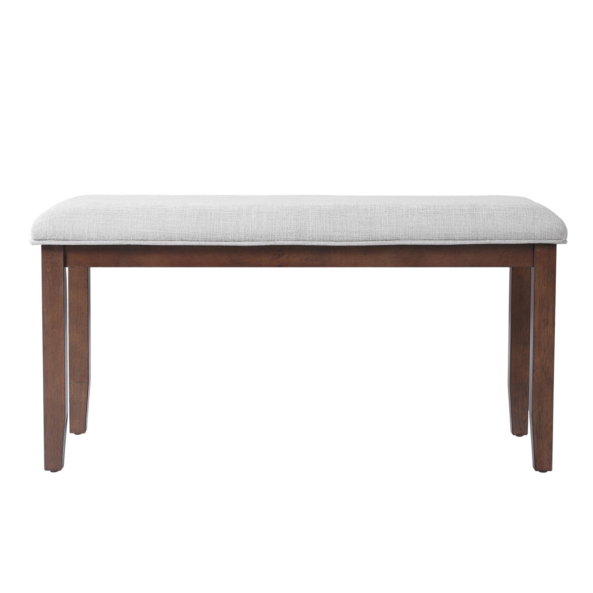 6 Piece Extendable Dining Table Set, Wood Table With Removable Leaf, 4 Upholstered Chairs And Bench - Cherry