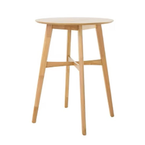 Mid-Century Modern Round Bar Table – 42" High Bar Table with Tapered Legs by HouseOfZazla