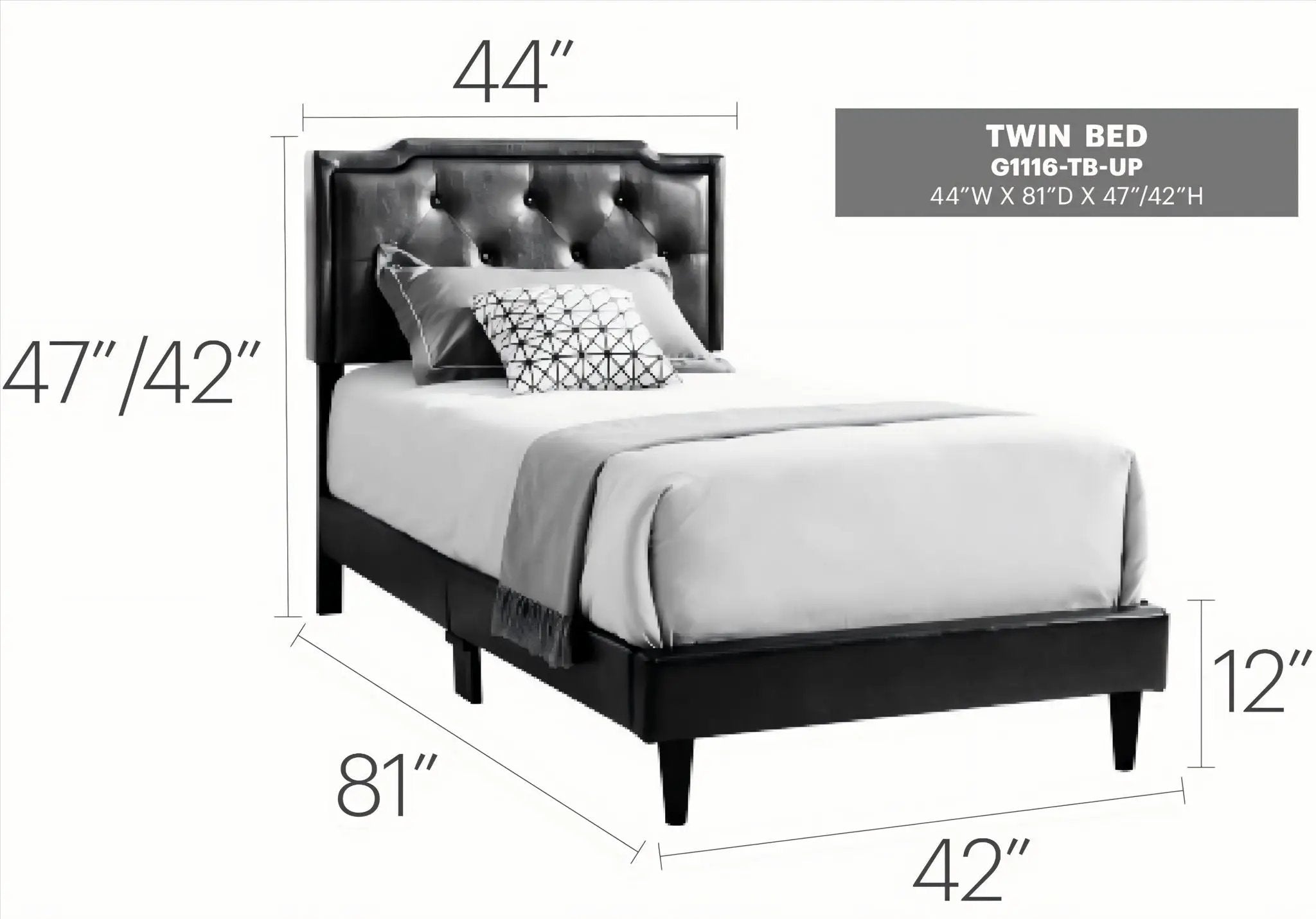 Button Tufted Bed Charming For Cozy Spaces by HouseOfZazla