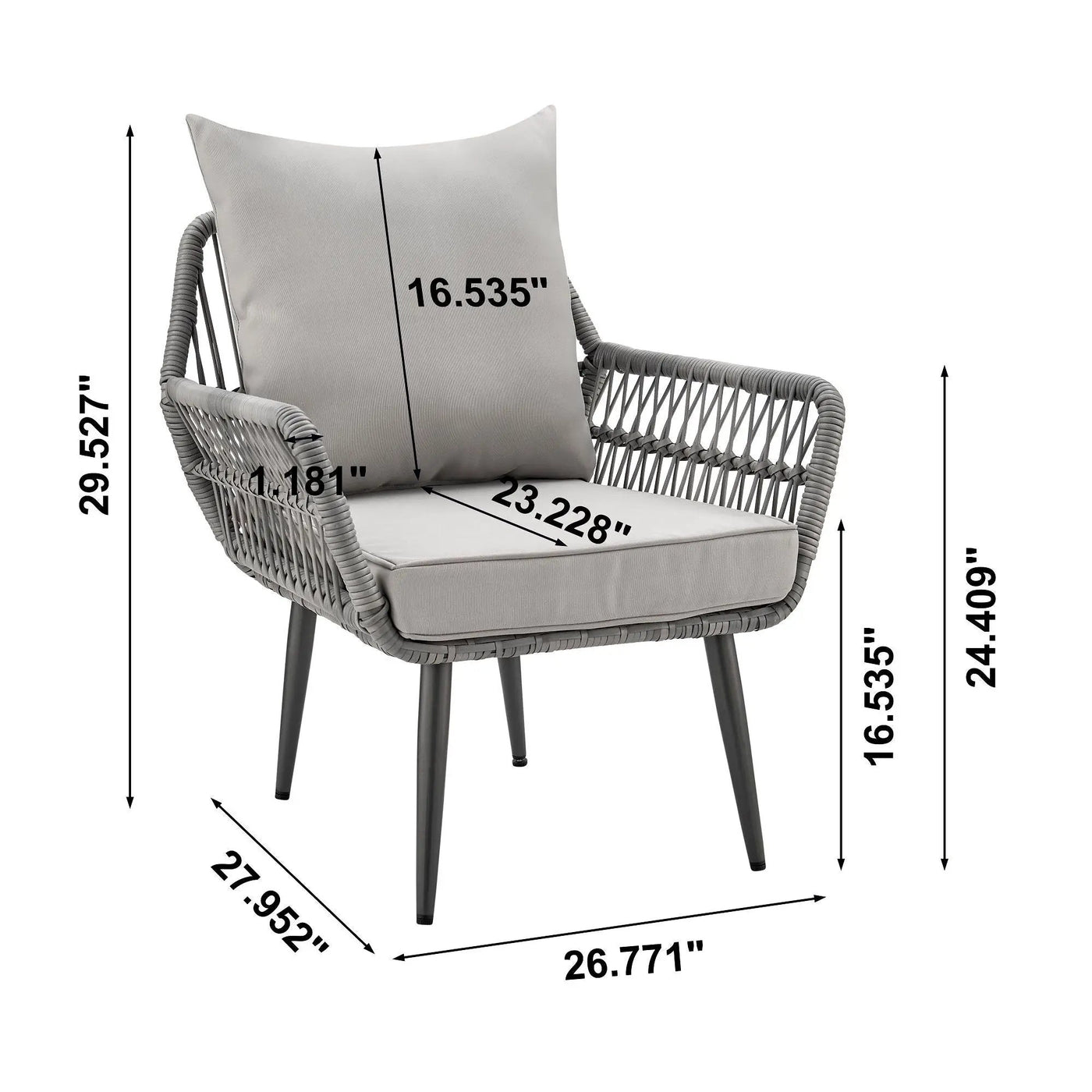 Portofino - 4 Piece Outdoor Conversation Set by HouseOfZazla