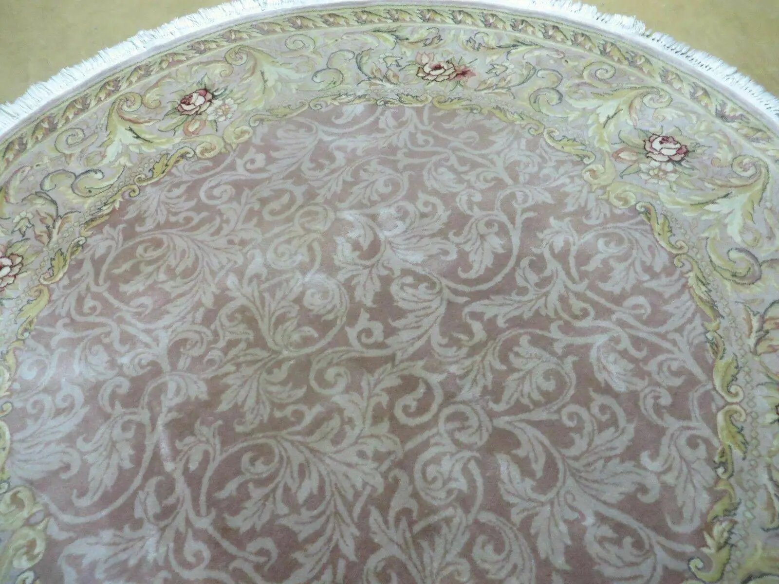 6' X 6' Round Handmade Fine Chinese Floral Oriental Silk Wool Rug Carpet Nice by Jewel Rugs