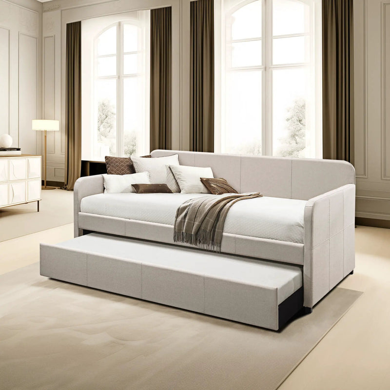Jagger - Twin Daybed With Trundle - Fog by HouseOfZazla
