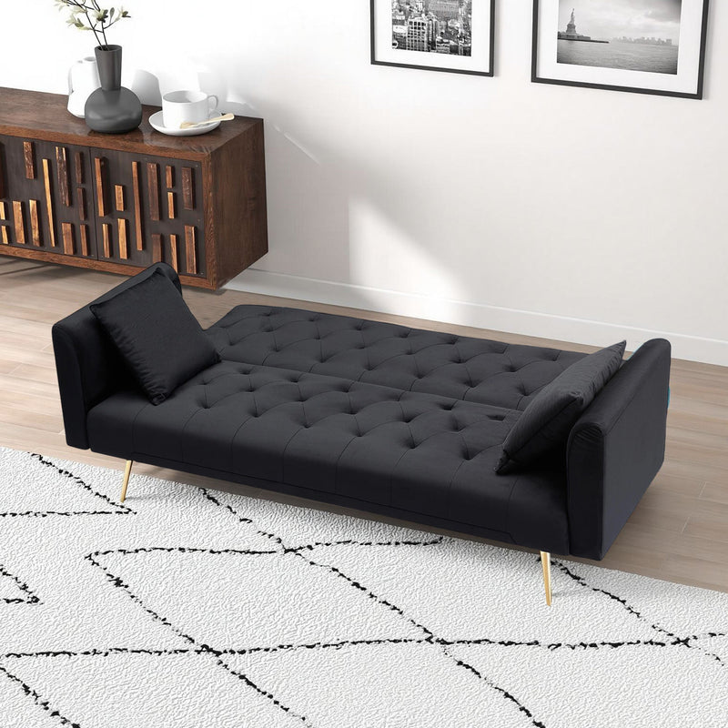 71-inch Foldable Double Sofa with American Retro Style by HouseOfZazla