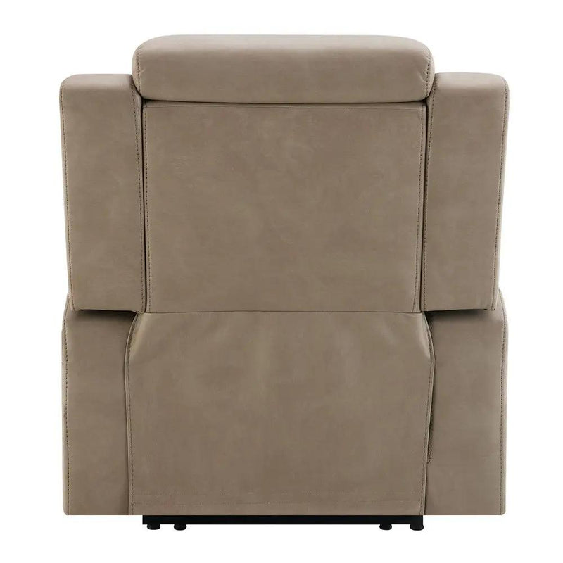 Lugo - Power Motion Recliner With Cup Holder - Camel by Unique Piece Furniture