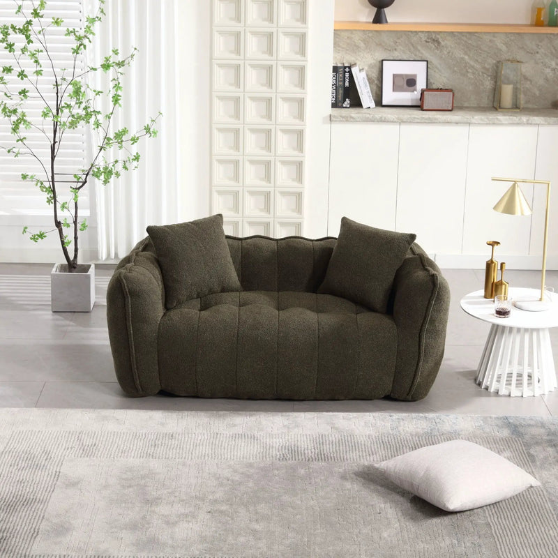 Cozy Beanbag Chair With High Resilience Foam Core For 2 by HouseOfZazla