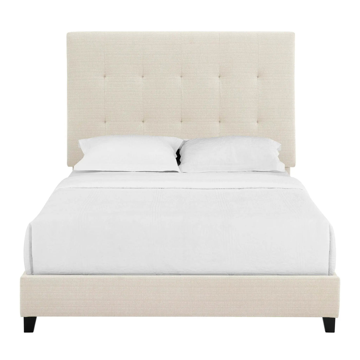 Tufted Upholstered Headboard Platform Bed by Unique Piece Furniture