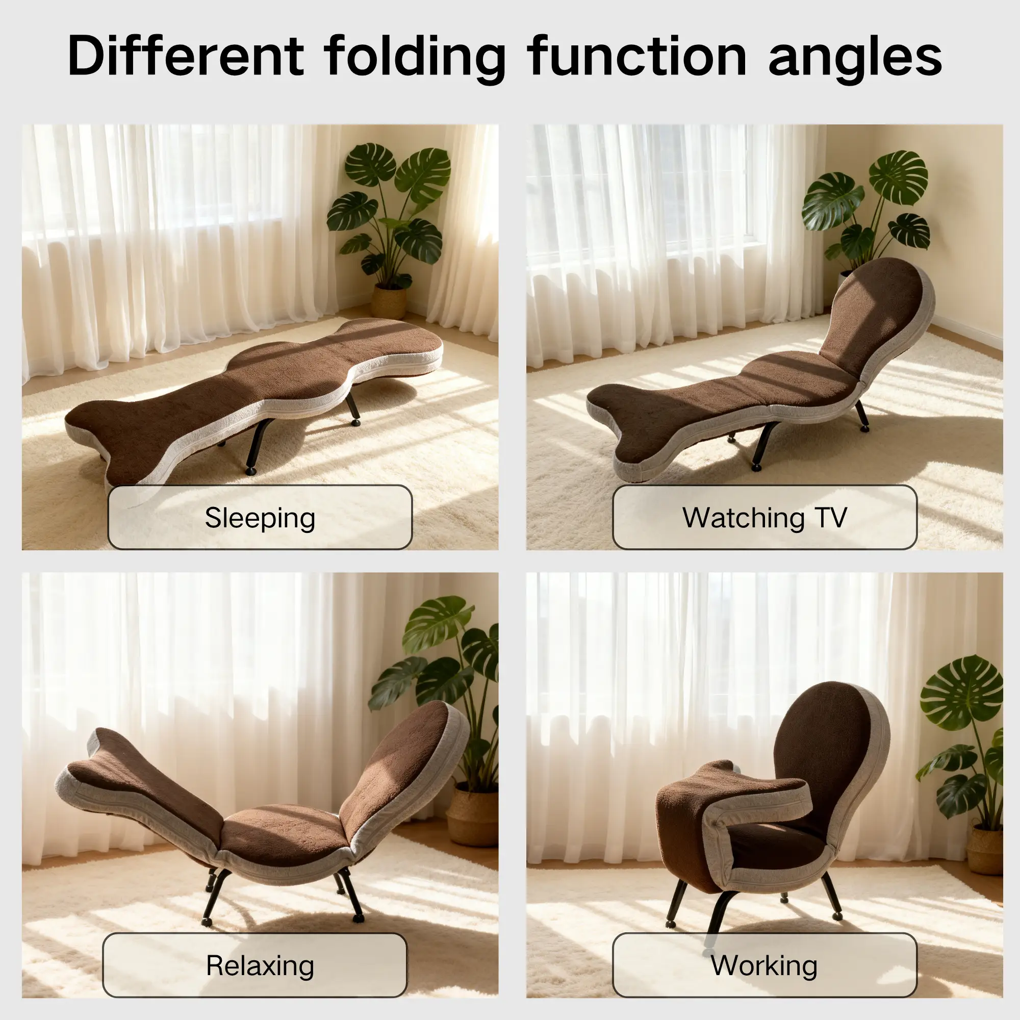 Multi-Functional Foldable Lazy Sofa Chair by HouseOfZazla