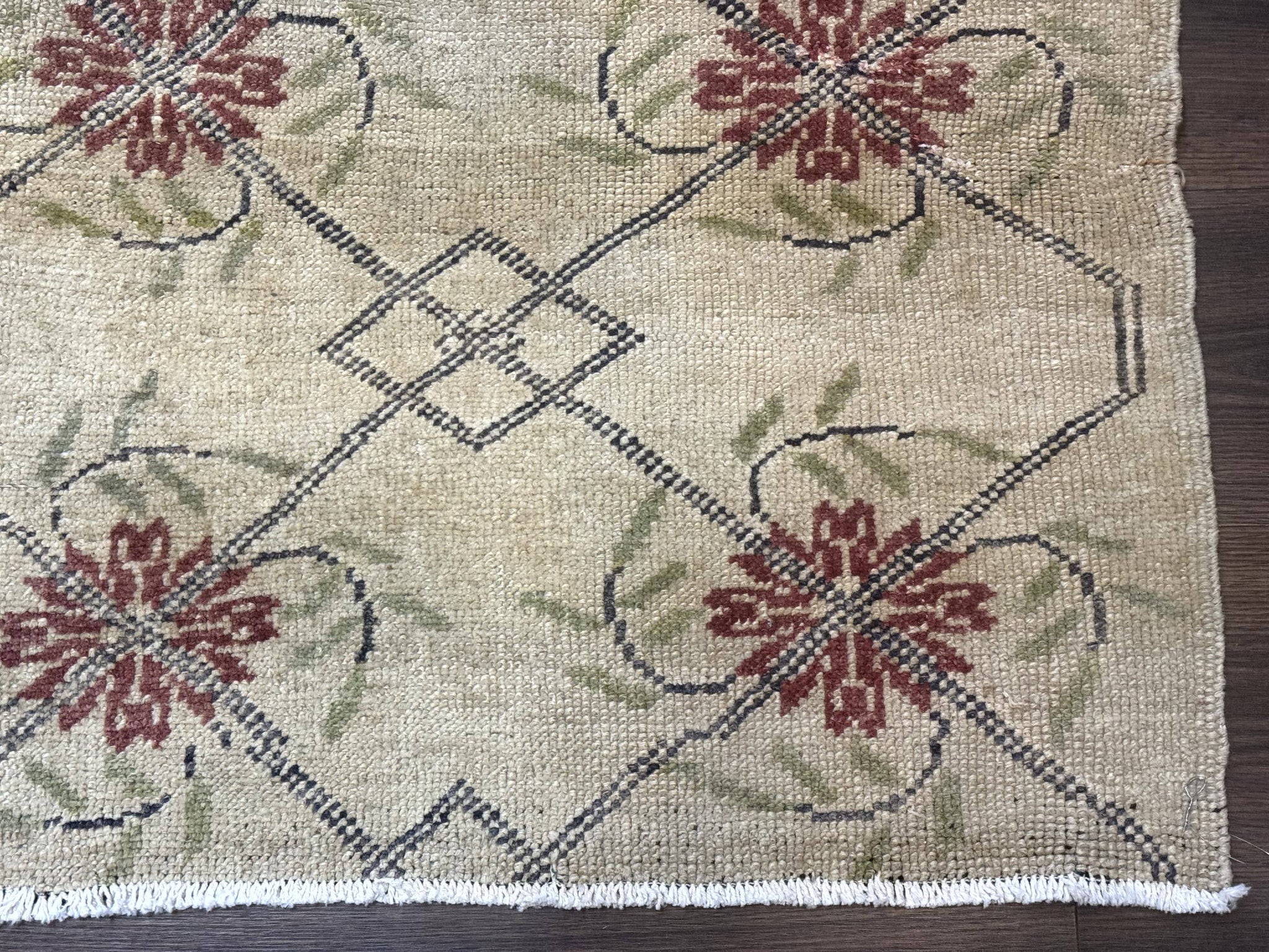 Turkish Rug 5x6, Oushak Carpet, Beige by Jewel Rugs