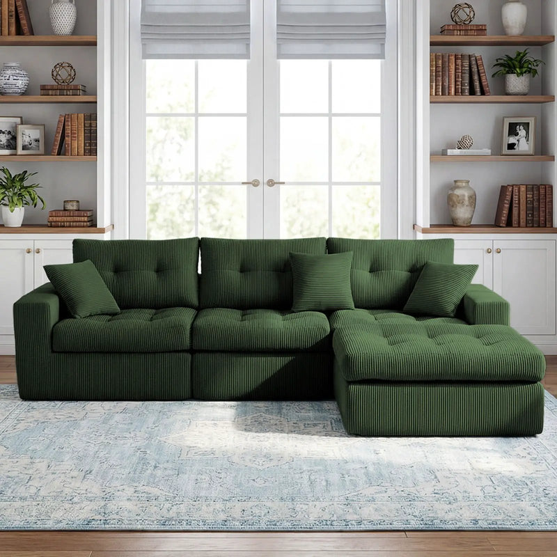 Corner Chaise L-Shaped Sectional Sofa Bed by Unique Piece Furniture