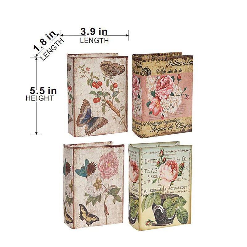 Book Boxes (Set of 4) - Multi by HouseOfZazla