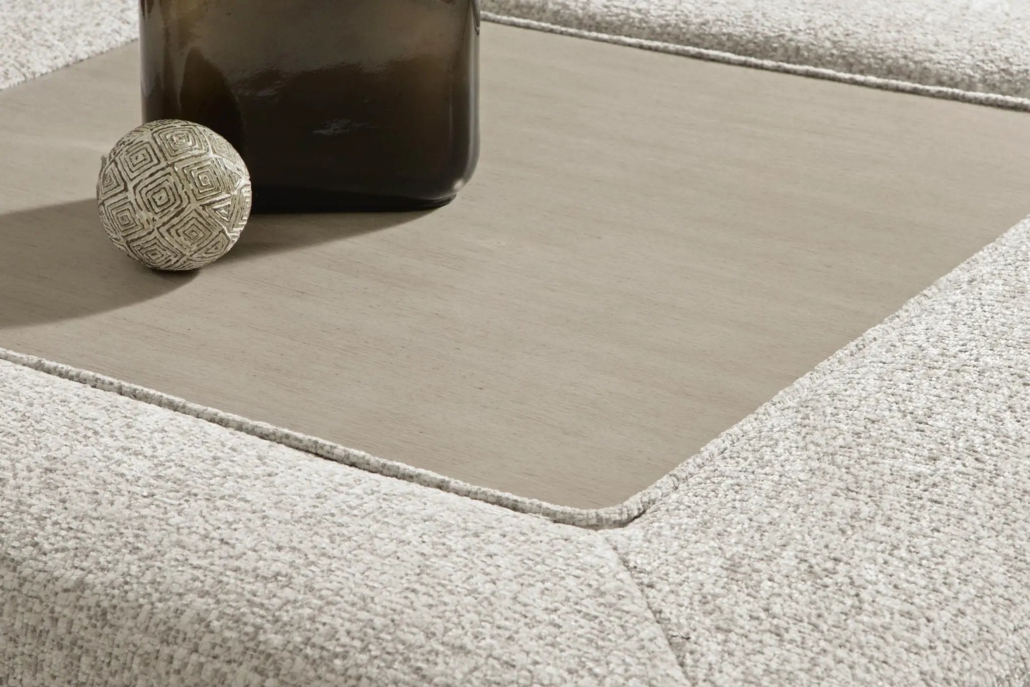 Ashbourne Estate - Oversized Accent Ottoman - Snowstone by Unique Piece Furniture