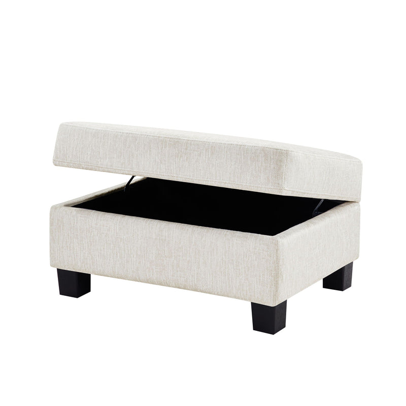 Contemporary U - Shaped Sectional Sofa With Movable Storage Ottoman by HouseOfZazla