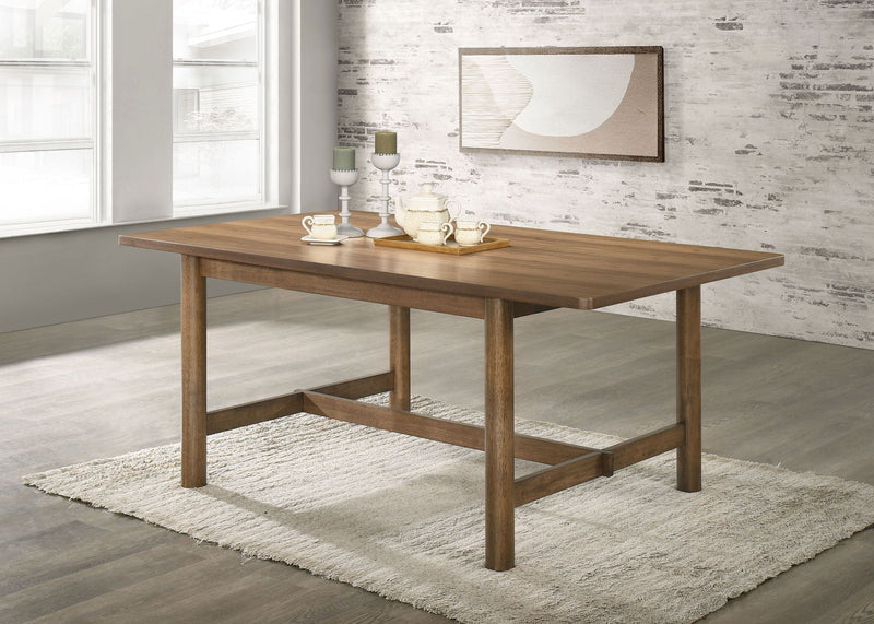 Crestmore 71-inch Rectangular Wood Dining Table Walnut by Unique Piece Furniture