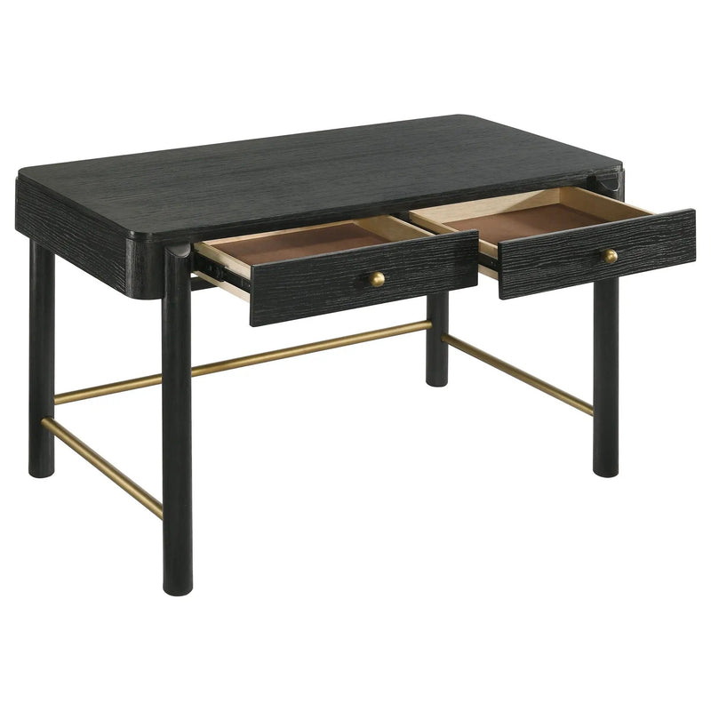 Arini 2-drawer Vanity Desk Makeup Table Black by Unique Piece Furniture