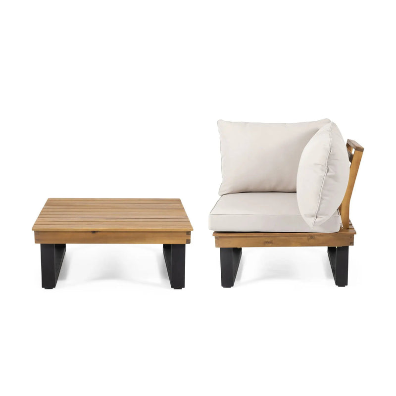 Sebastian Corner Chair and Coffee Table Set by HouseOfZazla