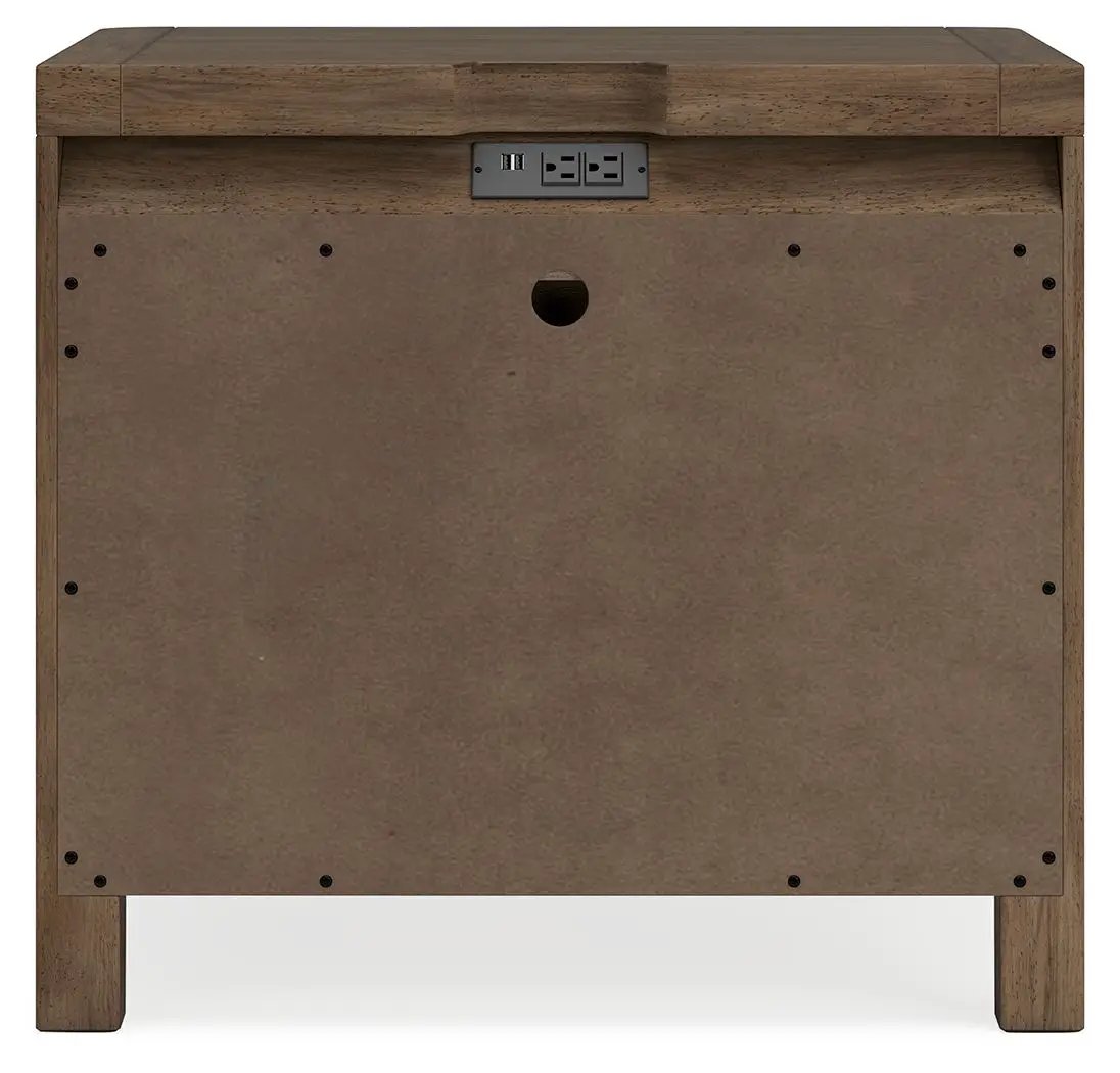 Cabalynn - Two Drawer Night Stand - Light Brown by Unique Piece Furniture