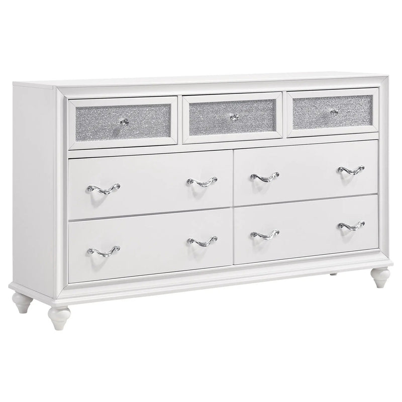 Barzini 4-piece California King Bedroom Set White by Unique Piece Furniture