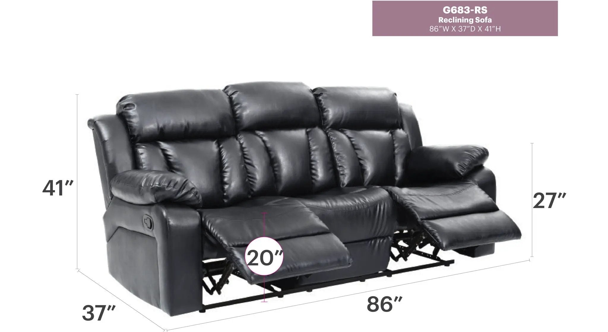 Reclining Sofa For Leisure Elegant by Unique Piece Furniture