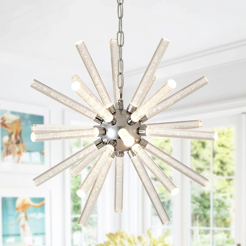 24-Light Bubble Pillar Chandelier by HouseOfZazla