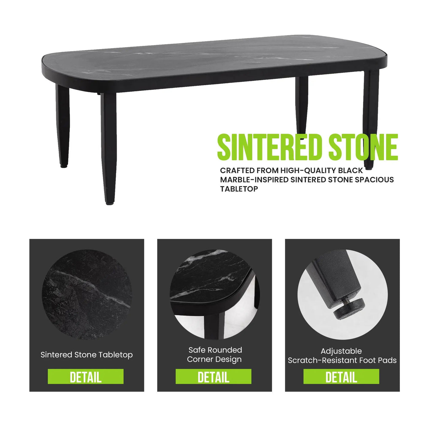 Outdoor Elegance Table, Rounded Corners by HouseOfZazla