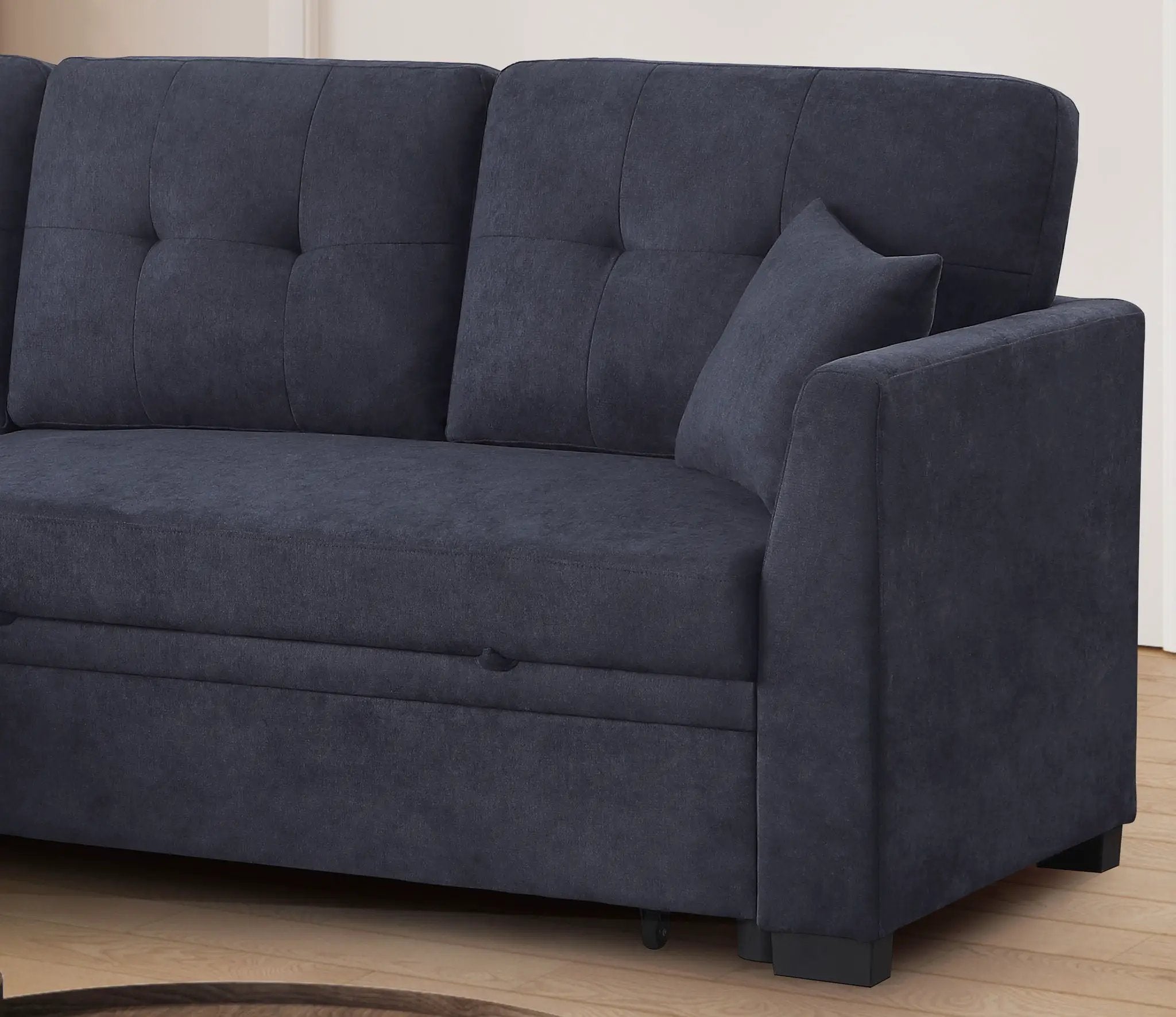 Sectional Sofa Bed - Dark Blue by HouseOfZazla