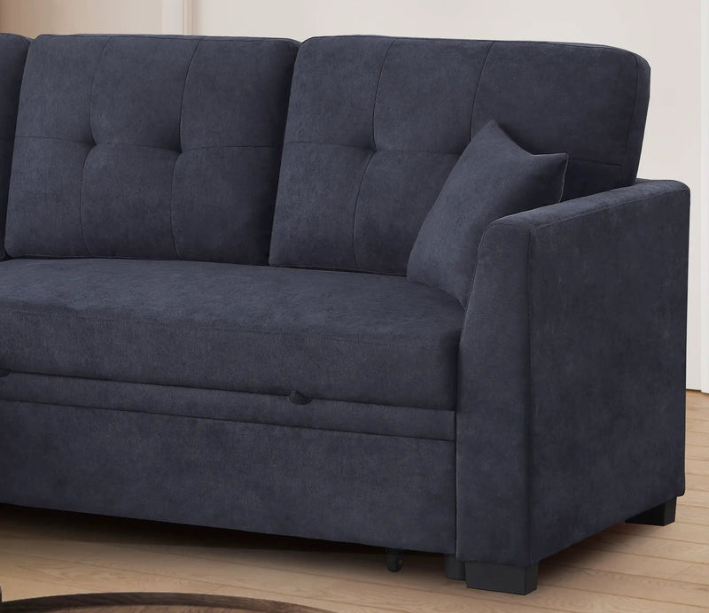 Sectional Sofa Bed - Dark Blue by HouseOfZazla