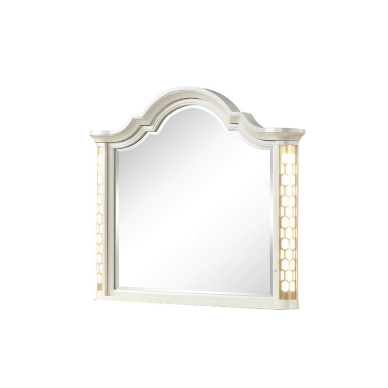 Jasmine - Mirror With Side LED Lightning (Includes Only Mirror) - Beige by HouseOfZazla