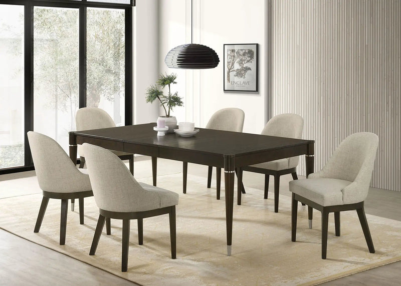 Reseda 7-piece Rectangular Dining Set Ash Brown by Unique Piece Furniture