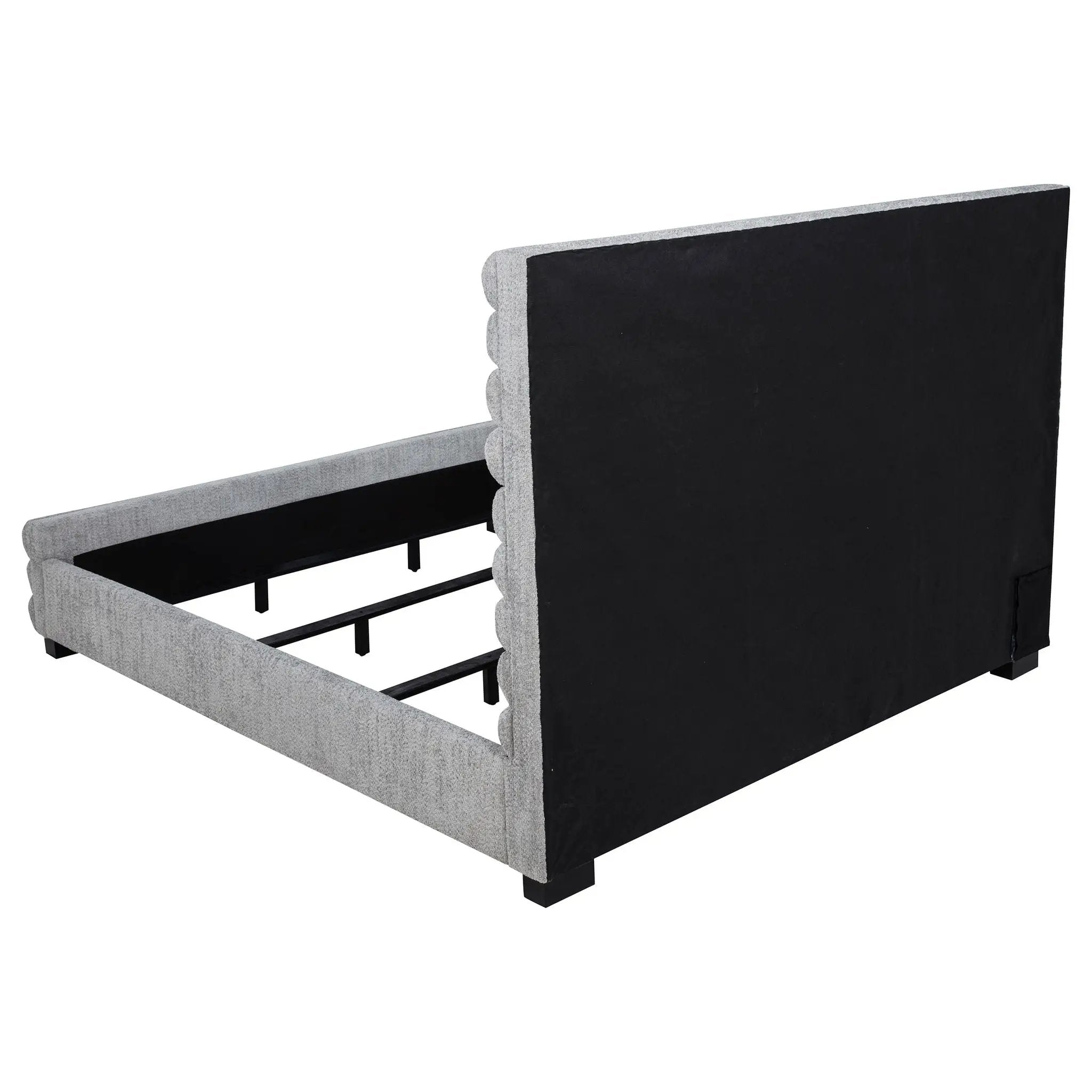 Patricia 58-inch Boucle Upholstered California King Bed Grey by Unique Piece Furniture